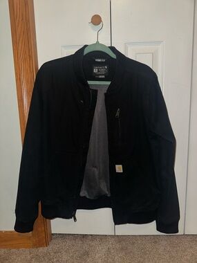 Carhartt Black Rugged Flex Bomber-Style Jacket